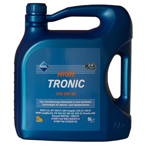Олива моторна Aral High Tronic 5W40 5L