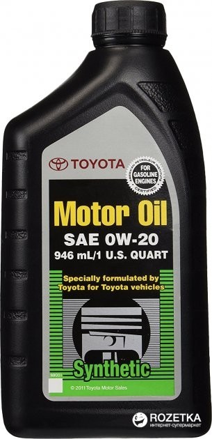 Олива моторна Toyota  0W20 0.946  л