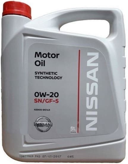Олива моторна Nissan Motor Oil 0W20 5л