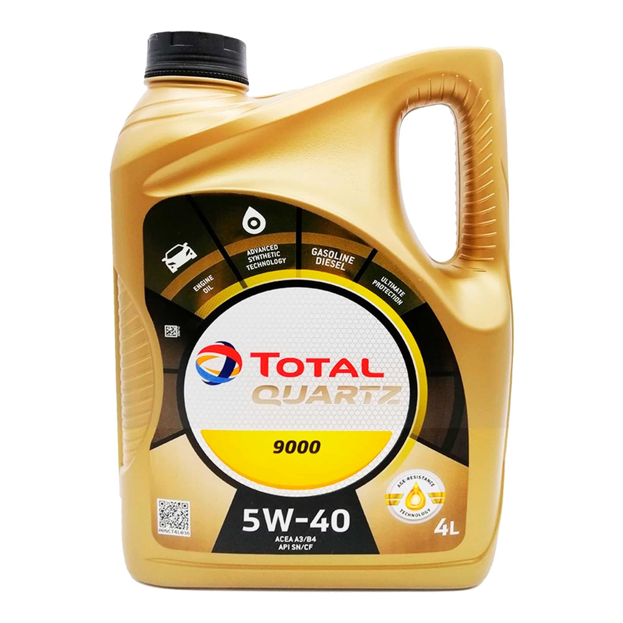 Олива моторна Total Quartz 9000  5W40 4 л