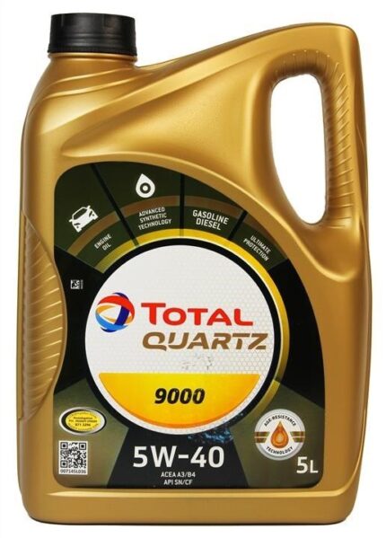 Олива моторна Total Quartz 9000  5W40 5 л
