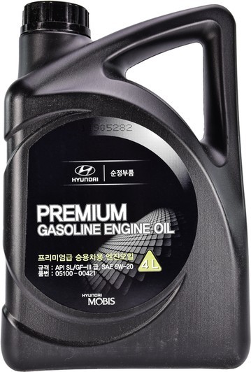 Олива моторна Mobis Hyundai/Kia Premium Gasoline 5W-20 4л