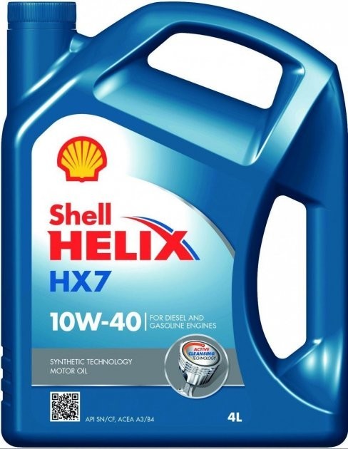 Олива моторна Shell HELIX 10W40 HX7 4 л