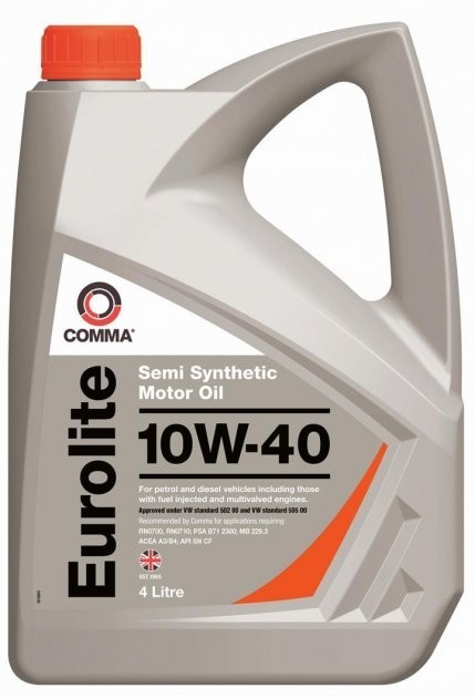 Олива моторна Comma EUROLITE 10W40 4 л