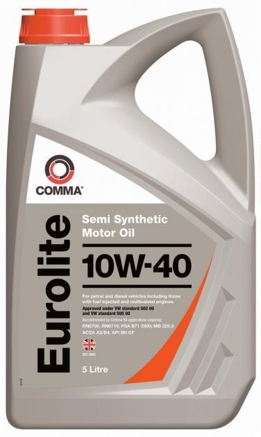 Олива моторна Comma EUROLITE 10W40 5 л