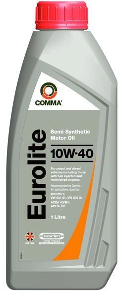 Олива моторна Comma EUROLITE 10W40 1 л