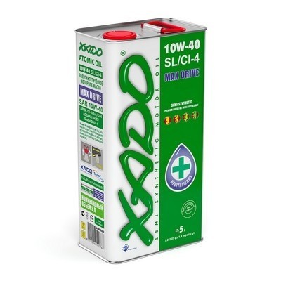 Олива моторна XADO 10W-40 SL/CI-4 Max Drive Atomic Oil 5л