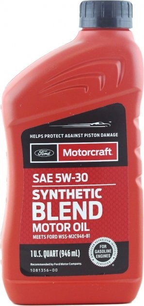 Моторное масло  Motorcraft Synthetic Blend Motor Oil 5W-30 0.946 л